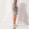 Women's 2 Piece Sweatsuits Crewneck Sweatshirt Pullover and Shorts Tracksuits