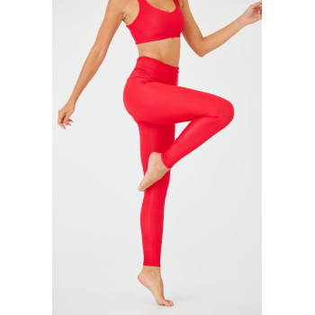 Tummy control basic full length yoga leggings compressive fitness tights
