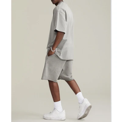 Men Oversized T Shirts Loose Fit Crewneck  Shirts Short Sleeve Basic Tee