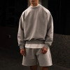 Men's Cuistomized Pullover Long Sleeve Top,  Crewneck Sweatshirts, Drop Shoulder Sweatshirt Tops