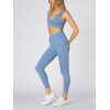 Custom crossover yoga leggings plain color nylon spandex fitness tights