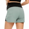 Custom Stretch Sports Yoga Active wear Maternity Shorts Pants Leggings For Pregnant Women With Pockets