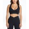 Custom ribbed v neck sports bra supportive padded racerback yoga bra