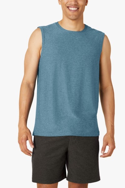 Custom high neck workout singlets for men moisture-wicking men's tank tops