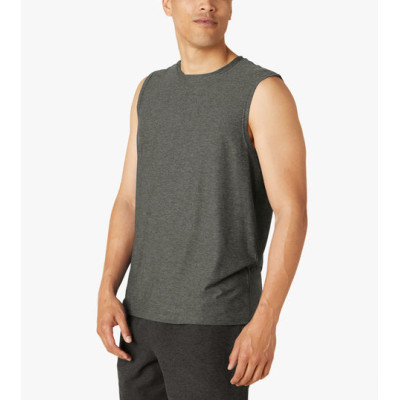 Custom high neck workout singlets for men moisture-wicking men's tank tops