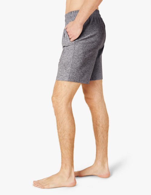 Custom men's performance shorts with side pockets heather running shorts
