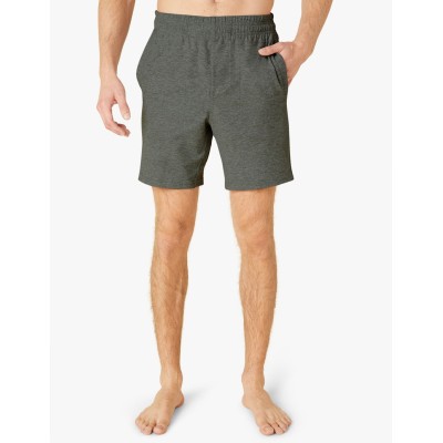 Custom men's performance shorts with side pockets heather running shorts