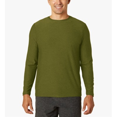 Custom quick dry crew neck long sleeve t shirts slim fit gym tops