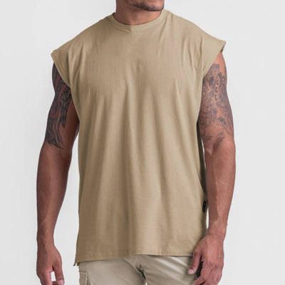 Men's Stretch Cool Dry Muscle Tank Tops Athletic Crewneck Sleeveless shirts, Workout Shirts