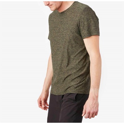 Custom crew tees for men basic gym tops workout apparel