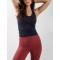 Racerback slim fit yoga crop top with removable paddings