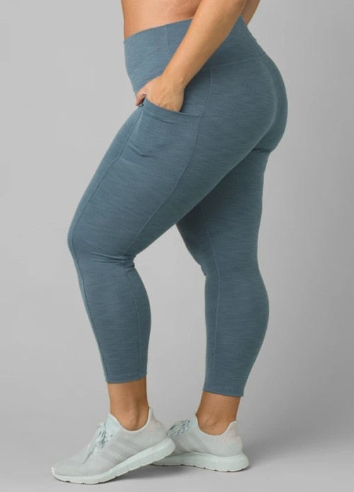 Plus size women's pocket yoga leggings flattering fitness tights