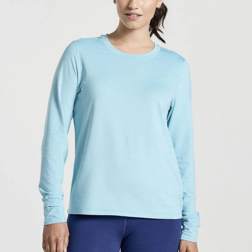 Custom long sleeve t shirts for women lightweight running apparel