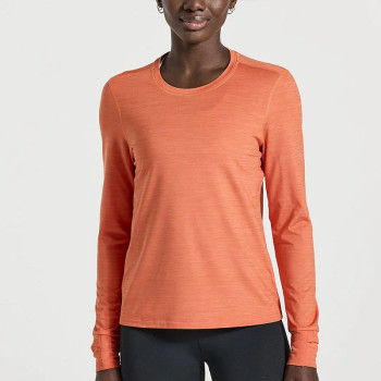 Custom long sleeve t shirts for women lightweight running apparel