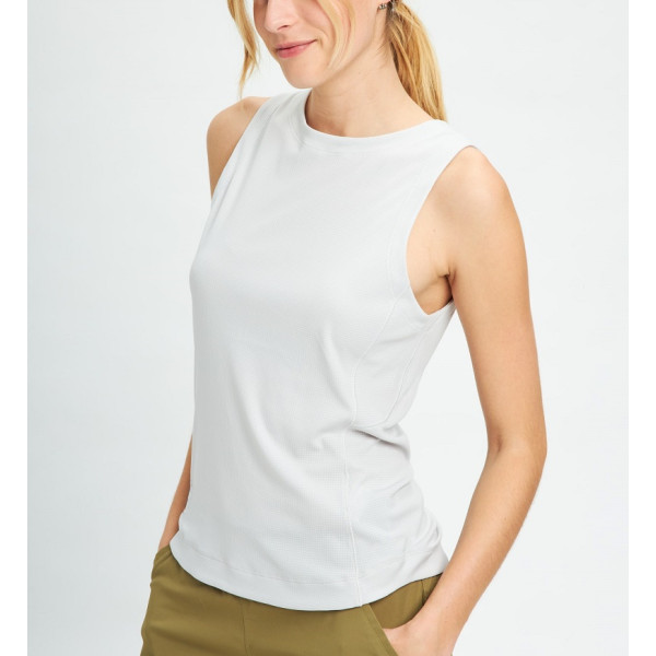 Light weight waffle tank top for women cotton sleeveless shirts