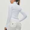 Custom women's athletic jackets zipper up cropped jackets with side pockets