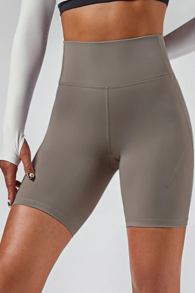 Custom tummy control compressive biker shorts butt lifting yoga shorts