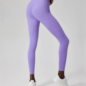 Custom criss cross yoga leggings for women contour v waist leggings