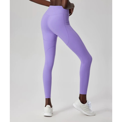 Custom criss cross yoga leggings for women contour v waist leggings