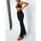 Custom athleisure yoga flared pants high waisted yoga leggings for women