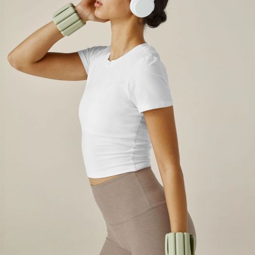 Short Sleeve shirts, Crop Gym Shirts for Women Workout Yoga Tops