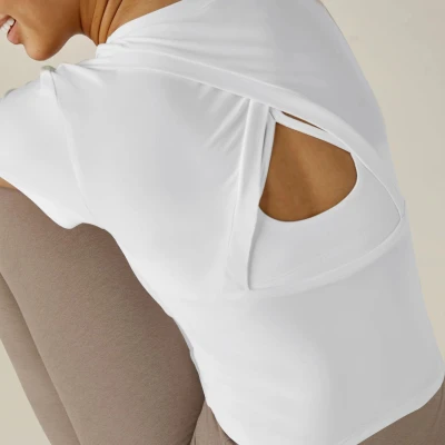 Short Sleeve shirts, Crop Gym Shirts for Women Workout Yoga Tops