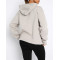 Oversized cotton fleece women's hoodies with kangaroo pockets