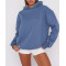 Relaxed fit women hoodies cotton athleisure hooded sweatshirts