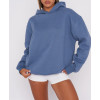 Relaxed fit women hoodies cotton athleisure hooded sweatshirts