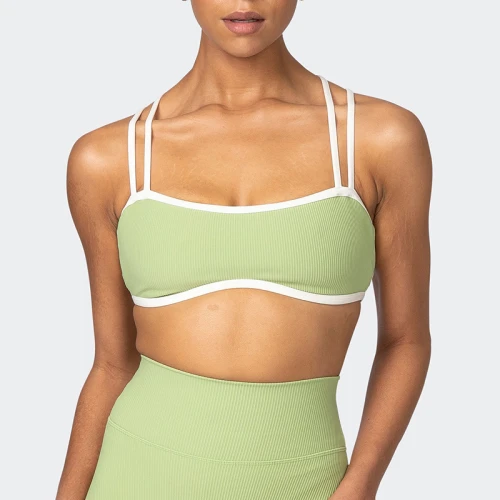 Cross Criss Sport Bras Padded Strappy Sports Bras for Yoga Workout Fitness Low Impact