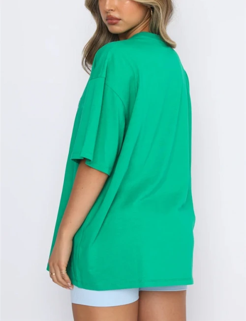 Custom crew neck 100%cotton oversized t shirts for women