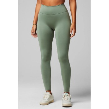 Custom high waisted no front seam yoga leggings with hidden pockets