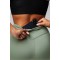 Custom high waisted no front seam yoga leggings with hidden pockets