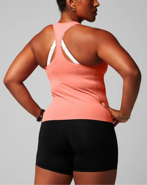 High quality racerback slim fit tank top breathable full coverage women singlets