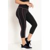 High waist moisture-wicking fitness tights color block yoga capris