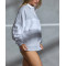 Oversized cotton half zipper hppdies for women relaxed fit cozy sweatshirts