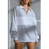 Oversized cotton half zipper hppdies for women relaxed fit cozy sweatshirts