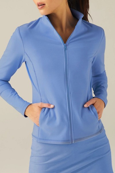 High Quality Women's Slim Fit Full Zip Jacket, Athletic Running top, Sports Workout Jacket with Pockets
