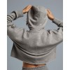 Custom women's cropped hoodies with drawstring cotton fleece sweatshirts