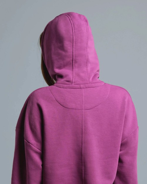 Custom women's cropped hoodies with drawstring cotton fleece sweatshirts