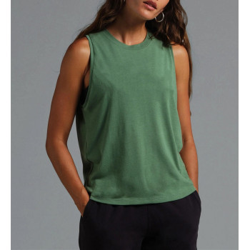 Custom women's basic yoga tank relaxed fit breathable sleeveless top
