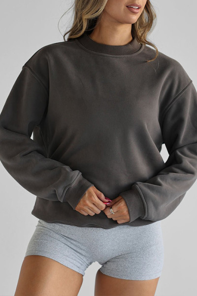 Womens Casual Top, Long Sleeve Sweatshirt Crew Neck Pullover Relaxed Fit Tops