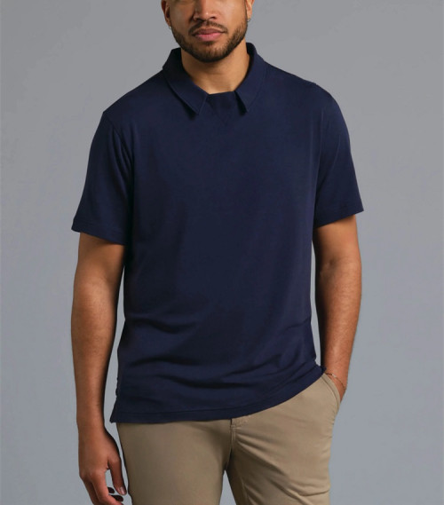 Custom athleisure polo t shirt for men breathable shirts