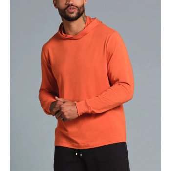 Custom slim fit hooded sweatshirts athleisure hoodies lightweight men's pullover