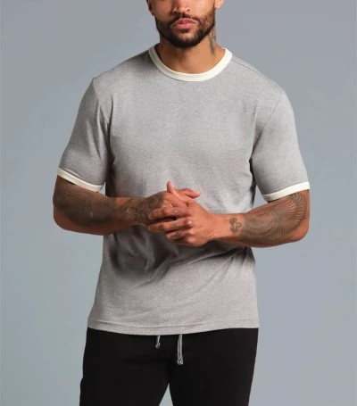 Colorblock crew neck short sleeve t shirts breathable active shirts