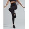 Plus size tummy control scollap sports leggings flattering butt lifting yoga leggings