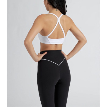 Custom medium impact sports bra backess yoga bralette with removale padding