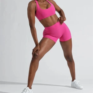 Custom high waist no front seam booty shorts performance biker shorts for women