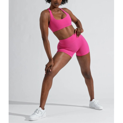 Custom high waist no front seam booty shorts performance biker shorts for women