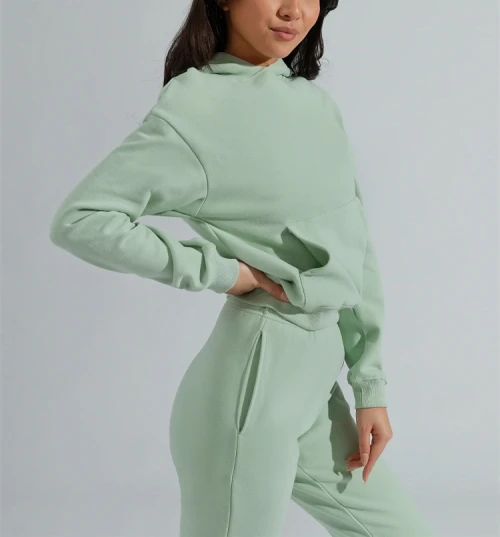 High Quality cotton fleece hooded swearshirts with kangaroo pockets
